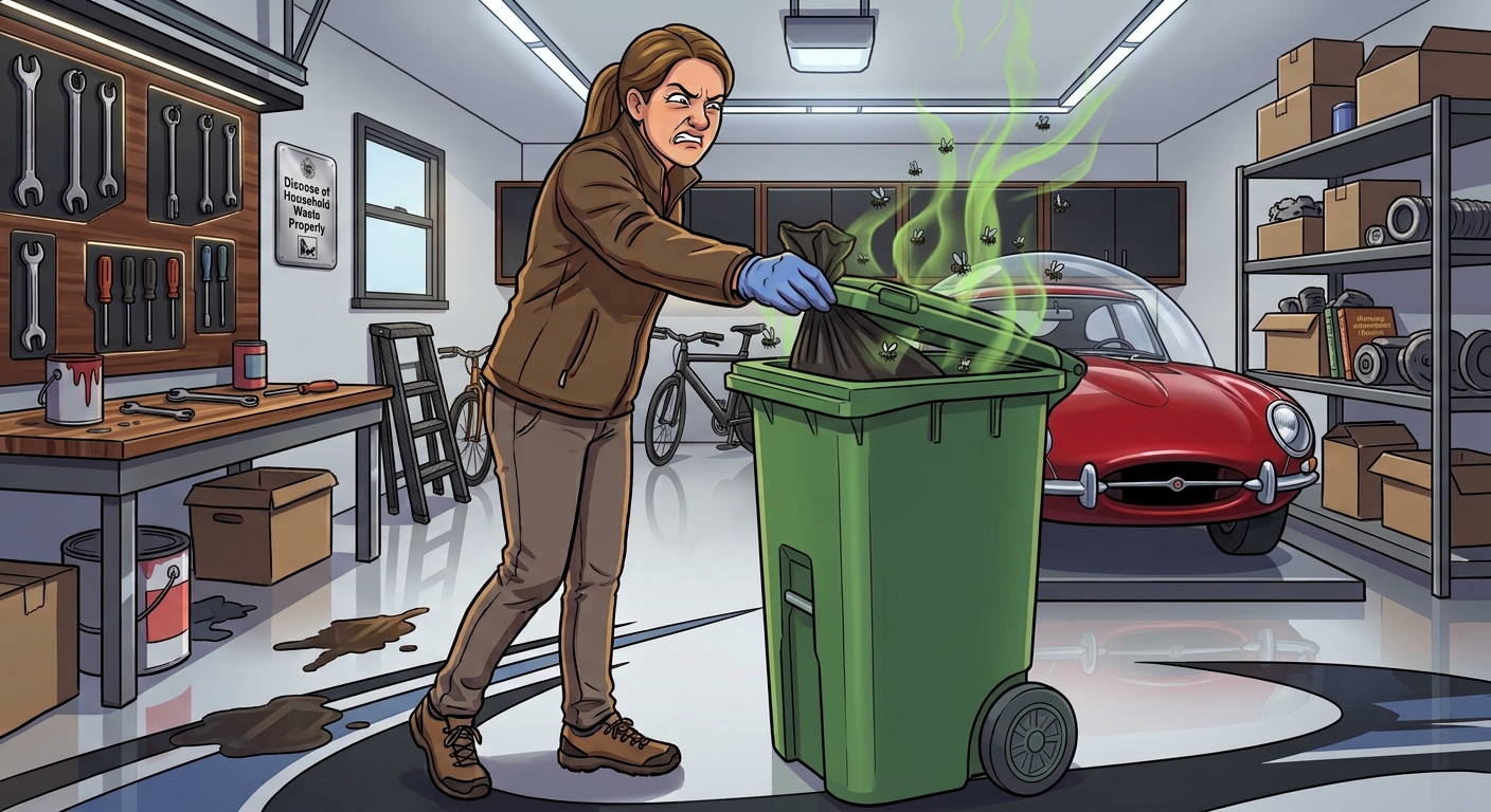 Do you store your Trash Can in your Garage? Do you Put pet Waste or Raw foods into your Can? Does your cans stink up your clean garage?