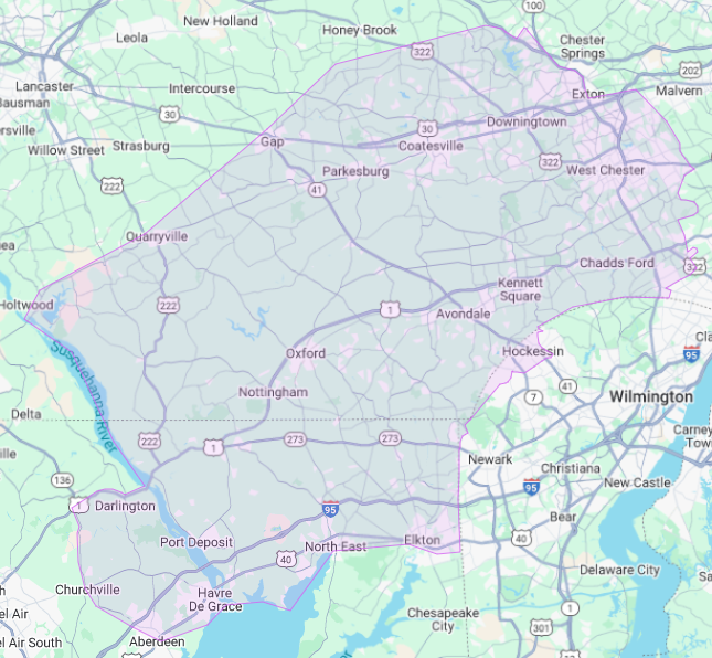 Crystal Clean Canz Service Map